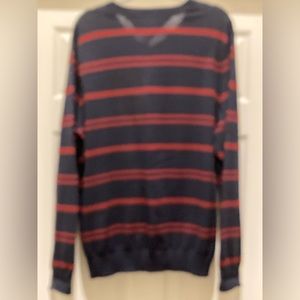 New Without Tags Tommy Hilfiger Blue & Red Striped Crewneck Sweater - XL